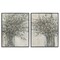 Stupell Industries Charcoal Sketched Vase 2pc Framed Giclee Wall Art Set Design by Samuel Dixon